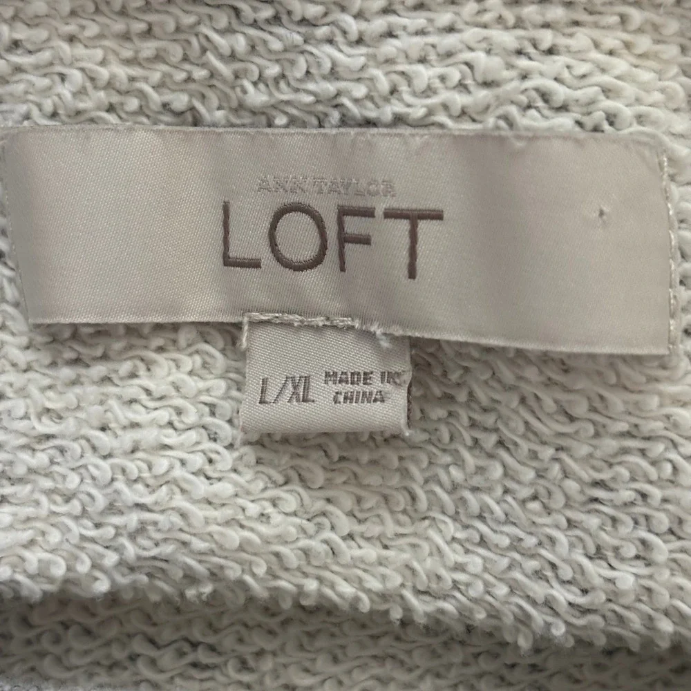 LOFT Women's Marled‎ Cowl Neck Pullover Sweatshirt L XL